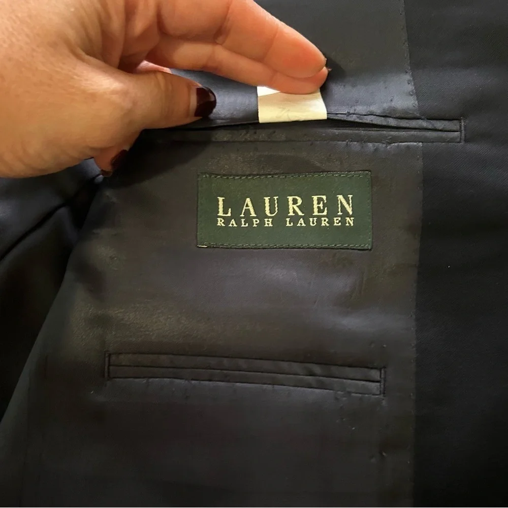 Ralph Ralph Lauren green Label Men's Navy Button Sports Coat/Blazer Size 39L - Picture 11 of 14